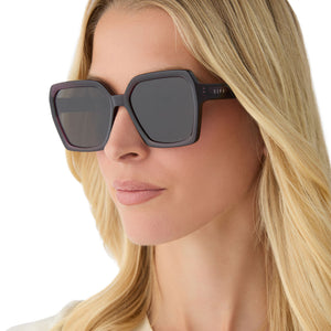Sloane Square Sunglasses | Aubergine & Grey | DIFF Eyewear