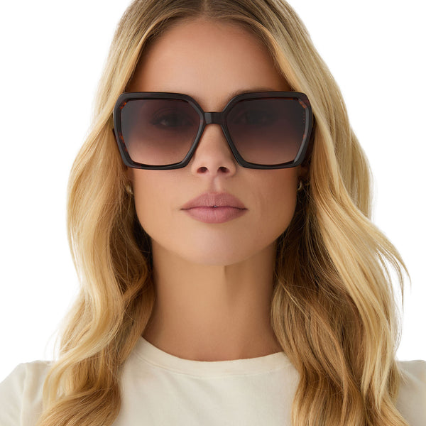 sloane - sequoia tortoise + brown gradient sunglasses 1