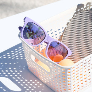 Diff Eyewear Lavender Sunglasses Grace Cateye Sunglasses | Gold & Lavender Rose Gradient  main image 2