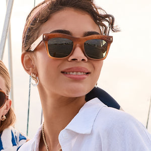 Bradley Cat Eye Sunglasses | Tawny Tortoise & G15 | DIFF Eyewear