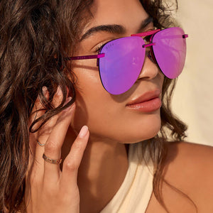 TAHOE - PINK RUSH METALLIC + PINK RUSH MIRROR SUNGLASSES