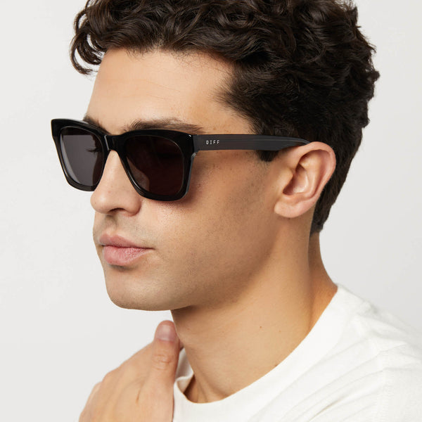 dean xl - black smoke crystal + grey + polarized sunglasses 6