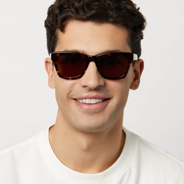 dean - rich tortoise + brown + polarized sunglasses 1