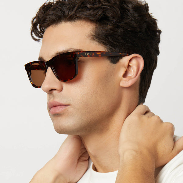 wesley - rich tortoise + brown + polarized sunglasses 5