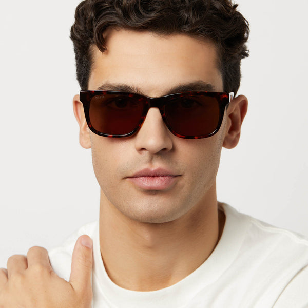 wesley - rich tortoise + brown + polarized sunglasses 1