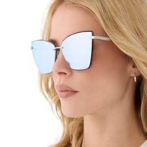ヴィヴァルディ
協奏曲集　アバド&ムーティ
+カラヤン&ジュリーニ Becky V Cat Eye Sunglasses | Silver & Lavender Mirror | DIFF Eyewear