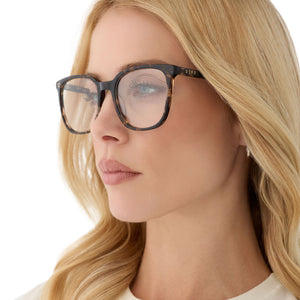 Parker Square Prescription Glasses | Espresso Tort | DIFF Eyewear