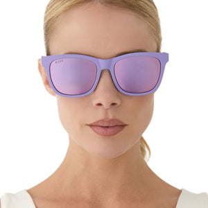Storm Square Sunglasses | Matte Lavender & Lavender Mirror  display picture 2