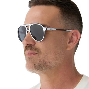 Diff Star Wars Stormtrooper Sunglasses with Black Lenses STORMTROOPER - GALACTIC WHITE + BLACK POLARIZED SUNGLASSES  main image 3