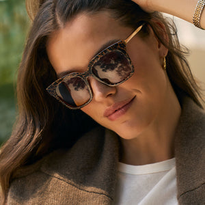Abella Barlow Leopard Brown Sunglasses, polarized Sunglasses and Blue Light Glasses | Abella Eyewear main image 3