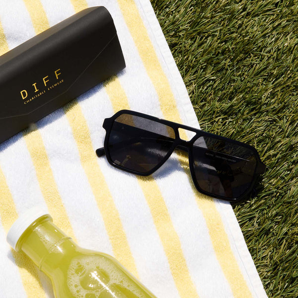 cameron - black + grey + polarized sunglasses 6