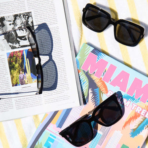 Sandy Square Sunglass Bifocal Readers | Black & Grey | DIFF Eyewear