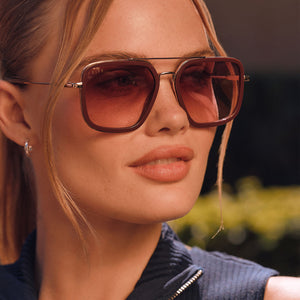 シャドウタンク 15-4 Jordan Navigator Sunglasses | Red & Burgundy Gradient | DIFF Eyewear