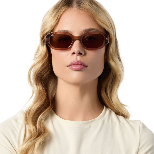 allegra - café ole + brown flash + polarized sunglasses 7