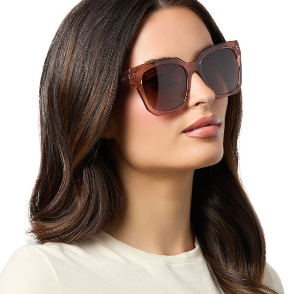 ariana ii - café ole + brown gradient + polarized sunglasses 7