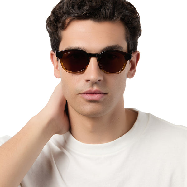 arlo - mocha + brown + polarized sunglasses 6