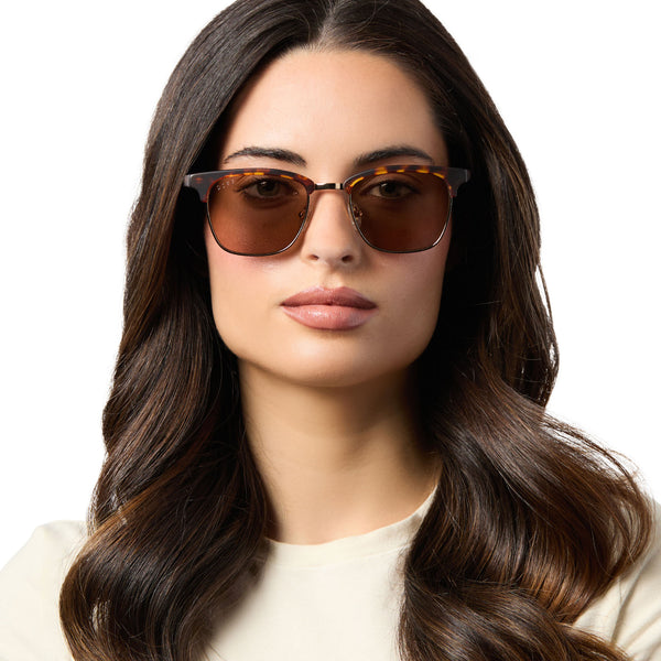 biarritz - rich tortoise + brown + polarized sunglasses 6
