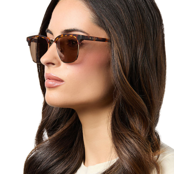 biarritz - rich tortoise + brown + polarized sunglasses 7