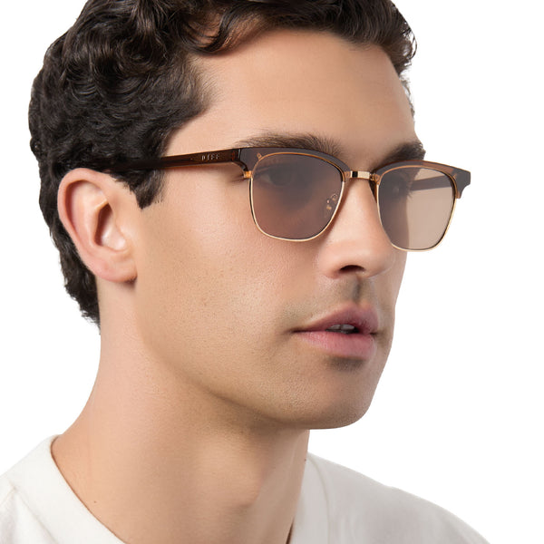 biarritz - whiskey + brown + polarized sunglasses 5