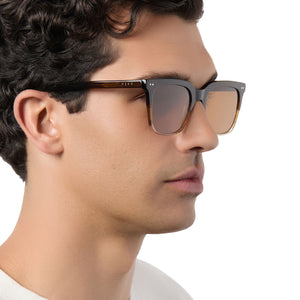 Billie XL Square Sunglasses | Whiskey Fade & Brown | DIFF Eyewear