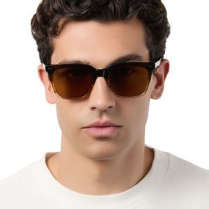 Billie XL Square Sunglasses | Whiskey Fade & Brown | DIFF Eyewear