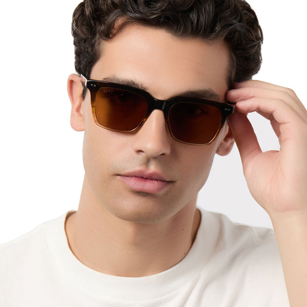 billie - whiskey fade + brown + polarized sunglasses 1