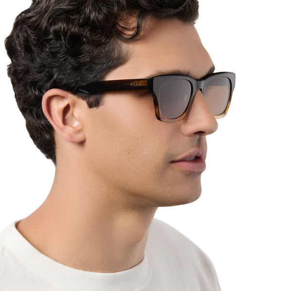 dean - mocha + brown + polarized sunglasses 5