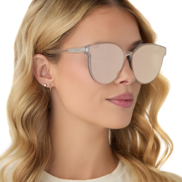 gemma - opalescent pink + cherry blossom mirror sunglasses 7