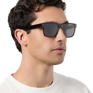 Gino XL Square Sunglasses | Black & Grey | DIFF Eyewear