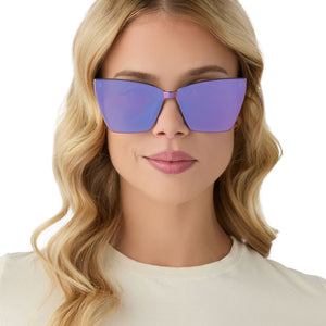 GOLDIE XS - OPALESCENT PINK + CHERRY BLOSSOM MIRROR SUNGLASSES