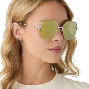 IRIS - GOLD + BRILLIANT GOLD MIRROR SUNGLASSES