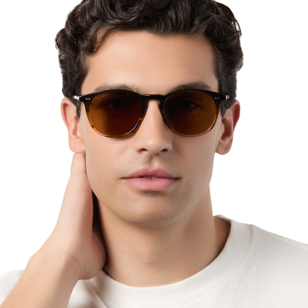 jaxson xl - mocha + brown + polarized sunglasses 1
