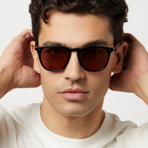 maxwell xl - black + mauve + polarized sunglasses 5