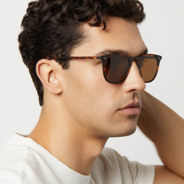 maxwell xl - matte rich tortoise + brown + polarized sunglasses 5