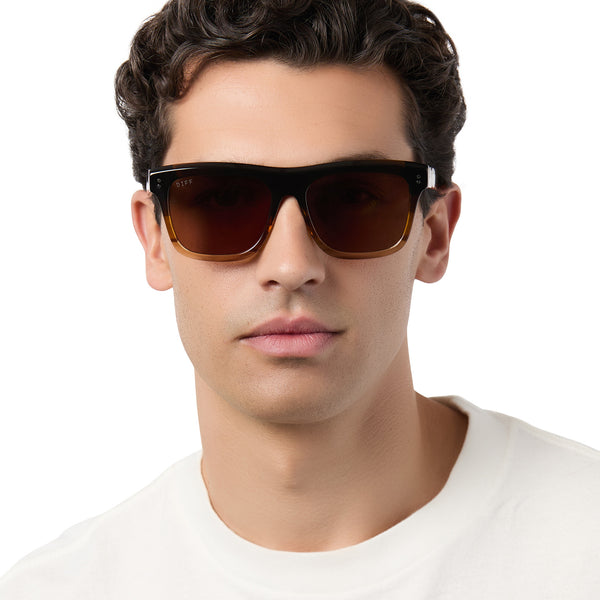 sammy - mocha + brown + polarized sunglasses 1