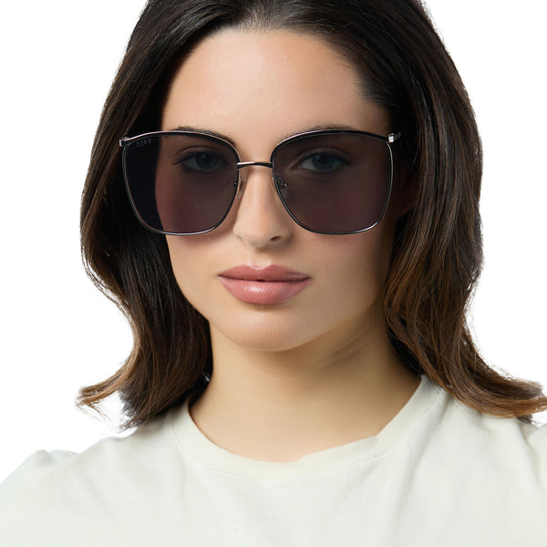 vittoria - silver + silver mirror sunglasses 5
