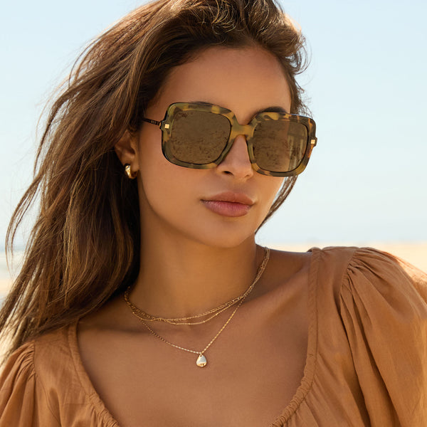sandra - brown kombu + brown gradient + polarized sunglasses 1