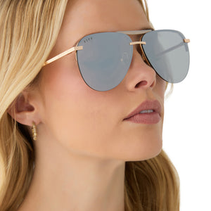 TAHOE - GOLD + SILVER CHROME MIRROR SUNGLASSES