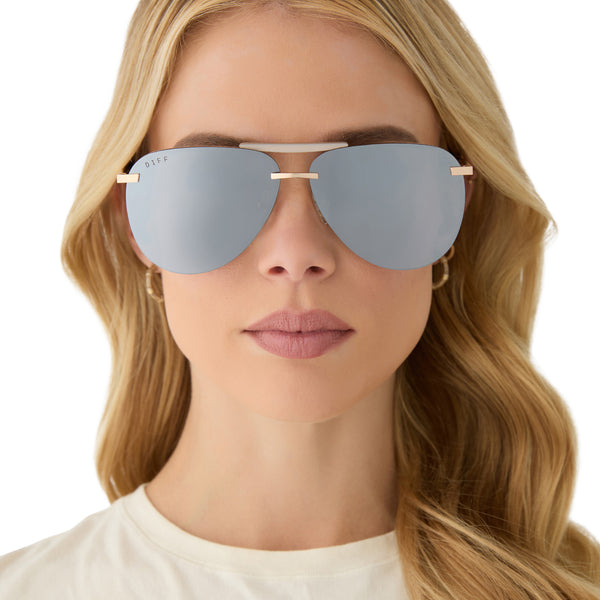 tahoe - gold + silver chrome mirror sunglasses 6