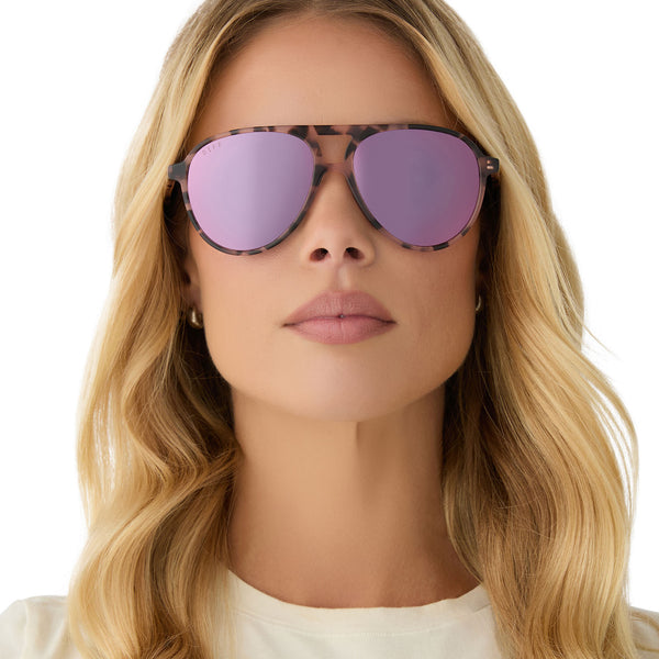 tosca ii - himalayan tortoise + taupe mirror sunglasses 6