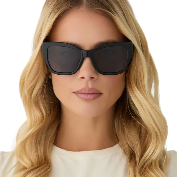vivienne - black + grey + polarized sunglasses 5