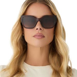 デイジー Vivienne Cateye Sunglasses | Sequoia Tortoise & Brown Gradient