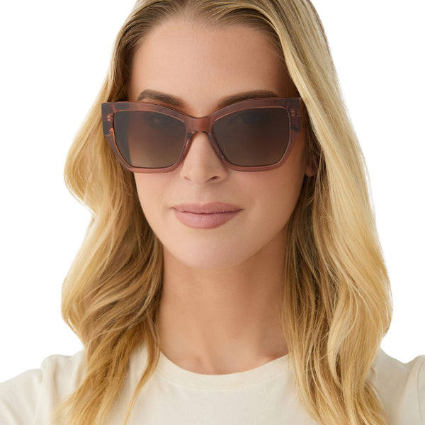 vivienne - café ole + brown gradient + polarized sunglasses 1