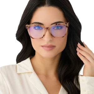 Willa Square Readers | Cream Tortoise | DIFF Eyewear