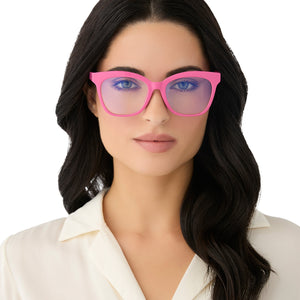 Willa Square Glasses | Bubblegum Pink | DIFF Eyewear