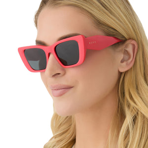 Aura Square Sunglasses | Sunset Red & Grey Polarized | DIFF  display picture 1