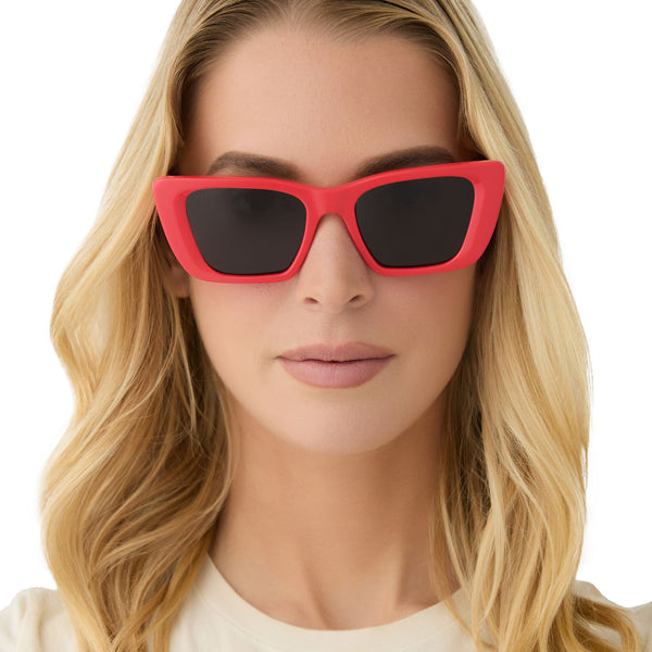 aura - sunset + grey + polarized sunglasses 1