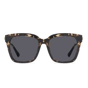 DIFF Bella Blue Light Glasses - Espresso Tortoise Bella Square Sunglasses | Espresso Tortoise & Grey Polarized  main image 2