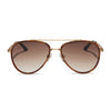 Color swatch for beverlin - zeppelin + tortoise + brown gradient polarized sunglasses