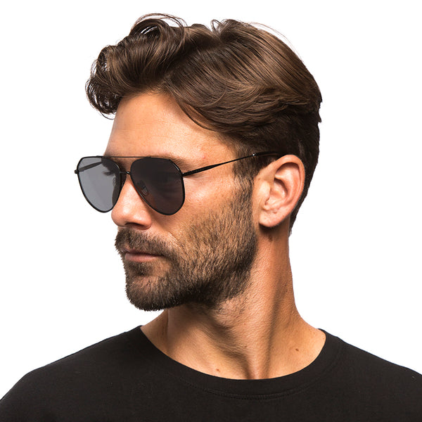 dash - matte black + solid grey + polarized mens sunglasses 4